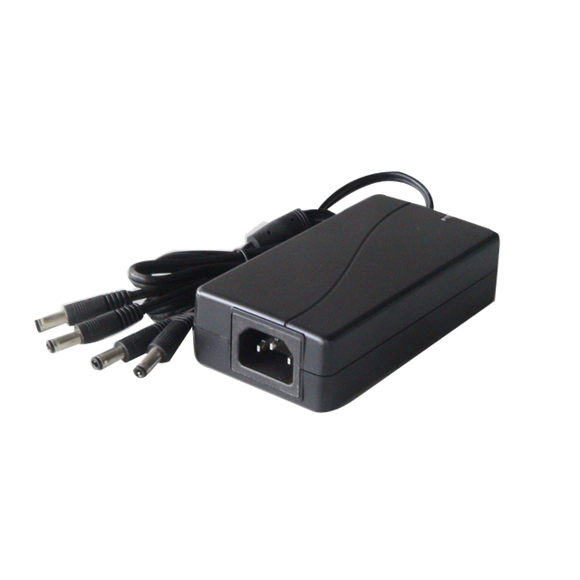 Power Adapter with 4 DC outputs: Input: 100 - 240V AC, Output: 12V DC 5A
