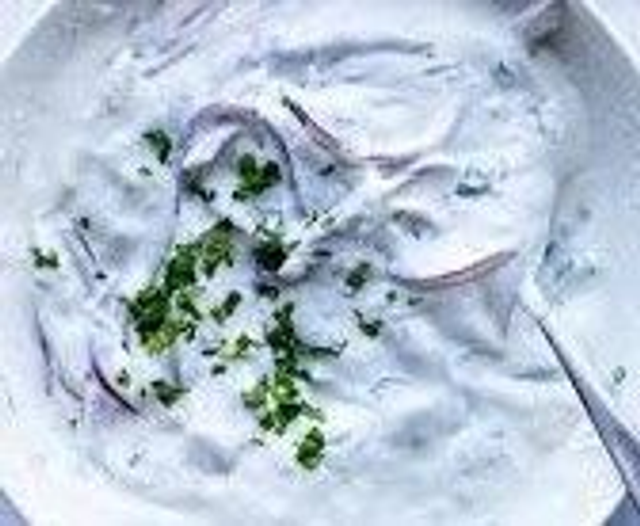 Cucumber and Onion Raita                                  