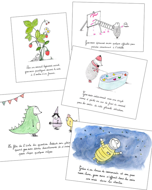 Lot fraisier (5 cartes postales différentes)