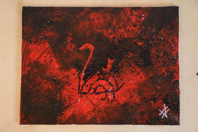 Hand painted Veresi Swan by Vermilia (See image)