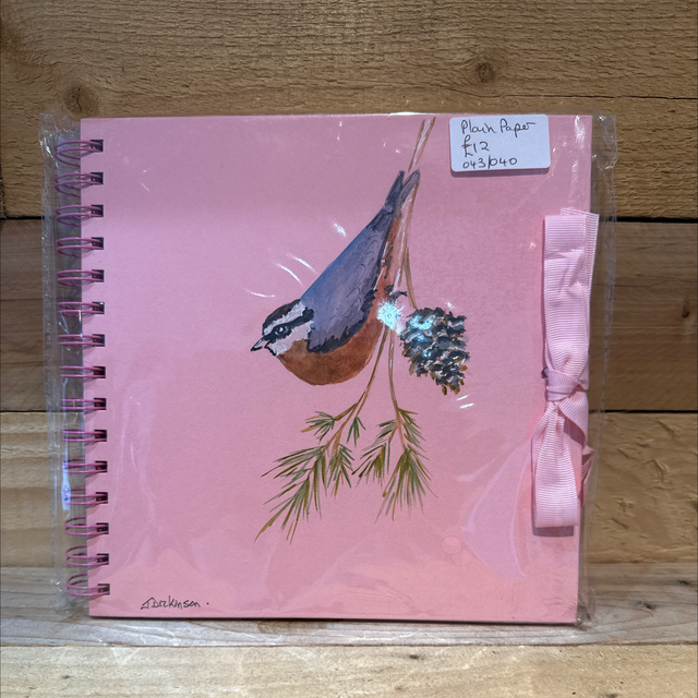 Hand Painted Bird Notebook 