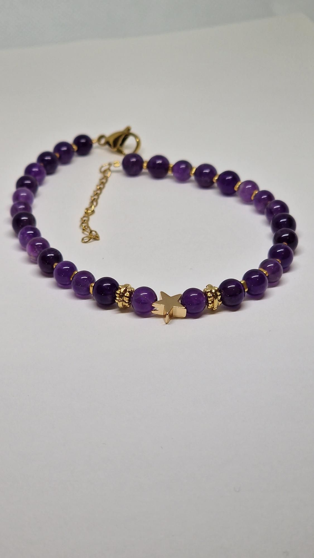 Bijou de cheville en Améthyste