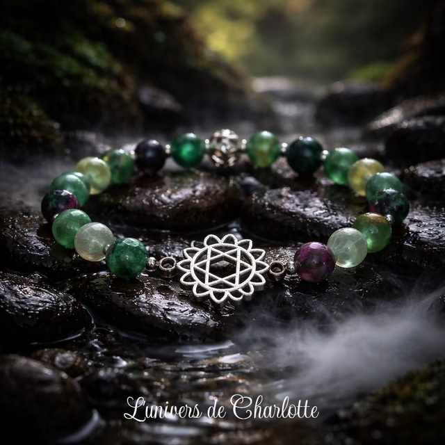 Bracelet 4 "Anahata" - Chakra du coeur - CH04