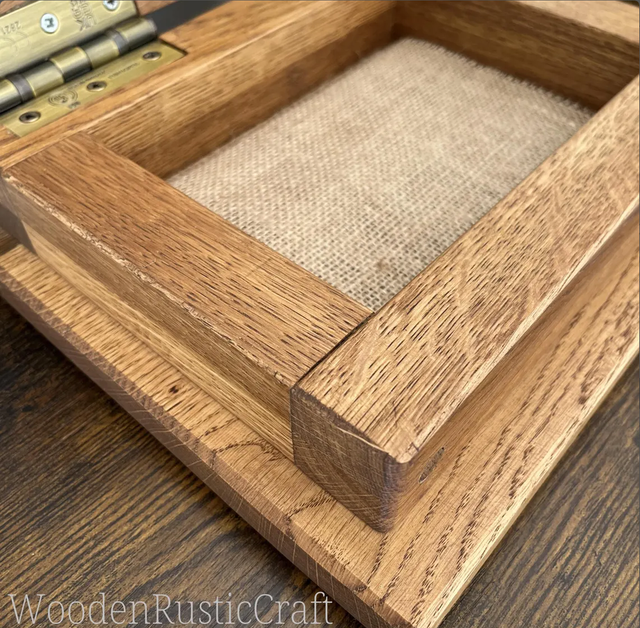 Rustic Reclaimed Oak Jewellery Box