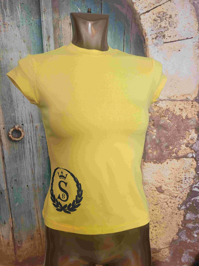 T-SHIRT FEMME JAUNE SAMUEL B(A120)