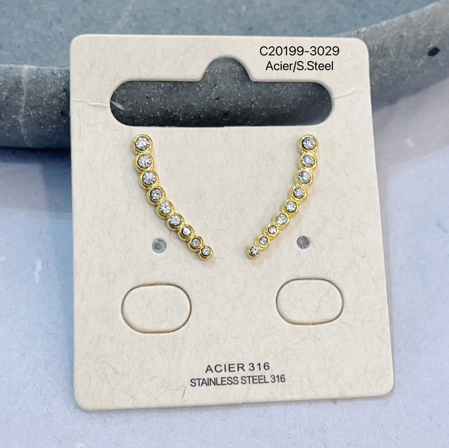 Boucle grimpante strass 