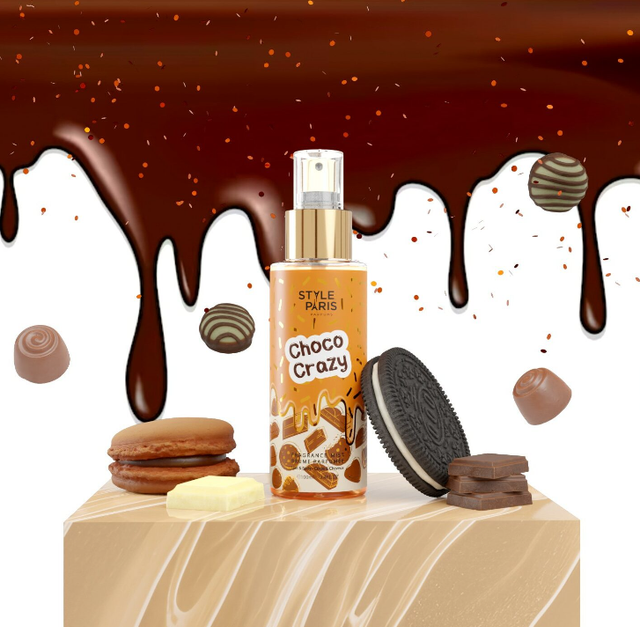 Brume parfumée de poche - Choco Crazy - Caramel &amp; vanille - 100 ml