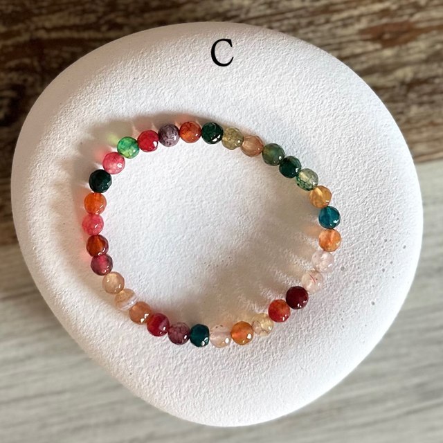 Bracelet Agate 6mm (de A à F)