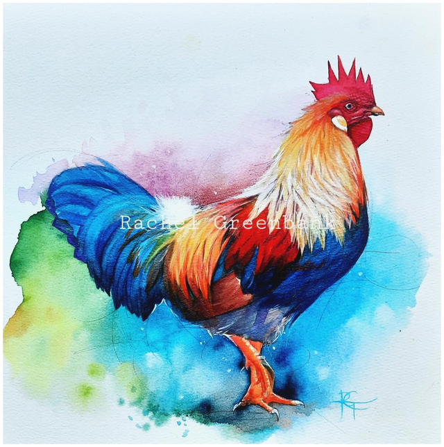 Watercolour Cockrell II un-framed original painting