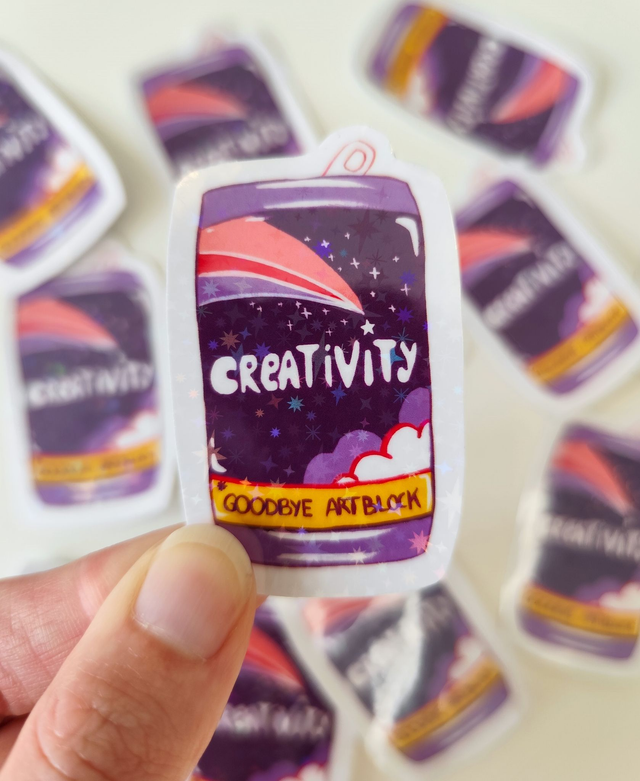 Creativity sticker
