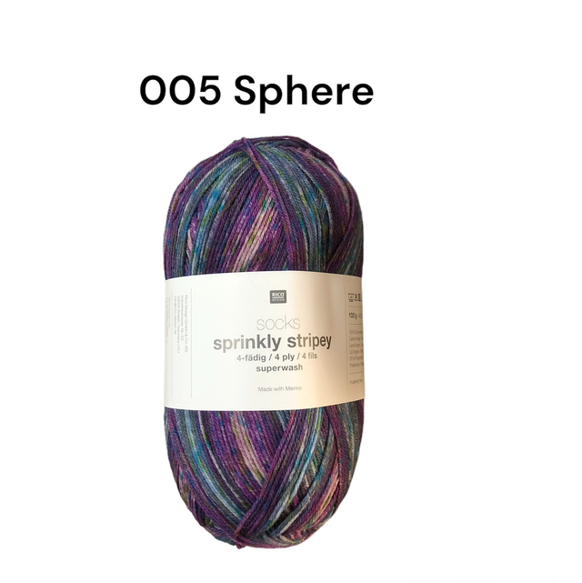 Sprinkly Stripy sock yarn