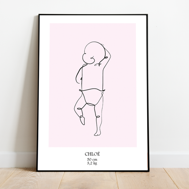 AFFICHE NAISSANCE PERSONNALISABLE (à imprimer)