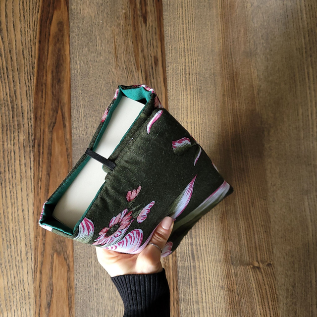 Protège livre amovible M - Fleurs