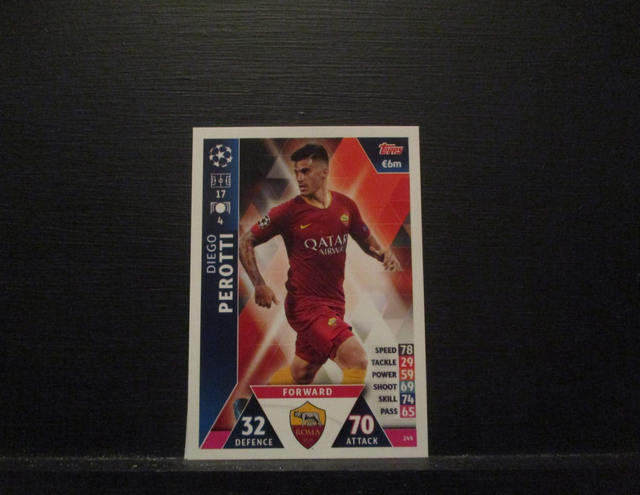 Diego Perotti - UEFA Champions League Match Attax 2018/19 Original Trading Card #249
