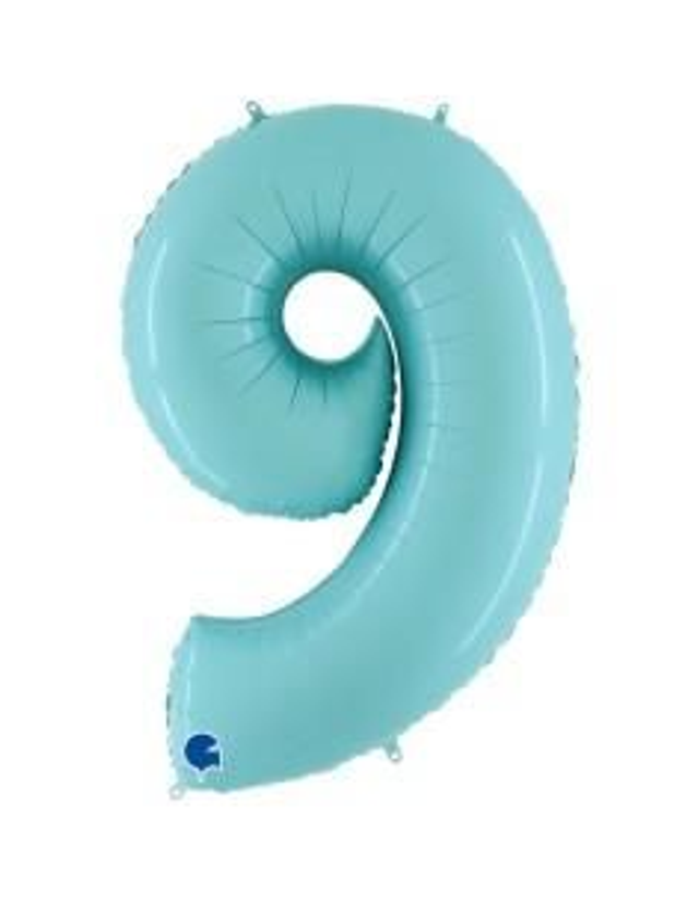 Numero 9 Celeste Pastello 