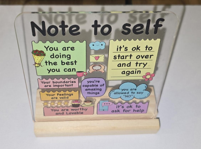 Inspirational coaster/sign