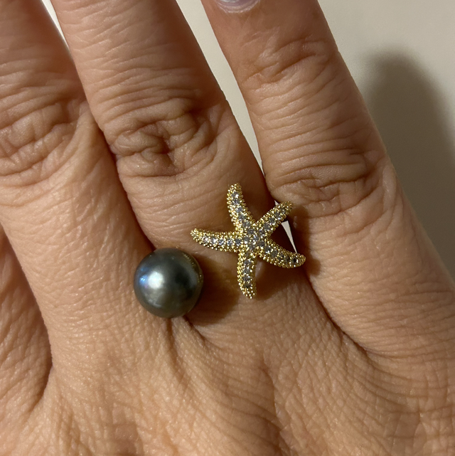 Bague Nāmatarua (plaqué or)