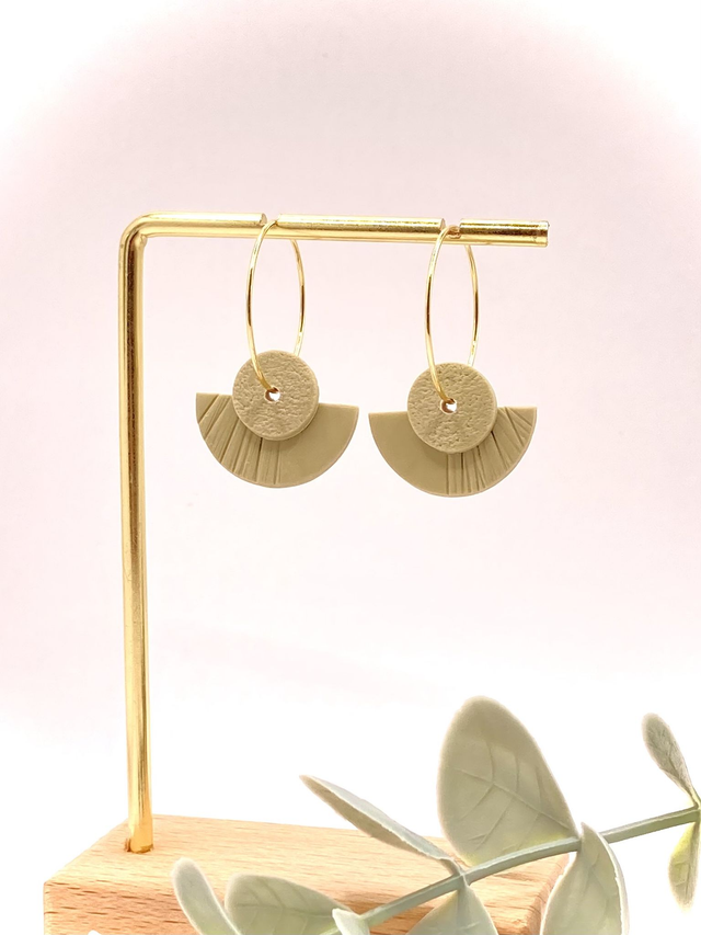 Semi circle earrings 