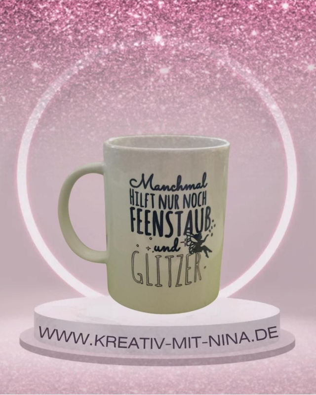 Tasse Glitzerstaub