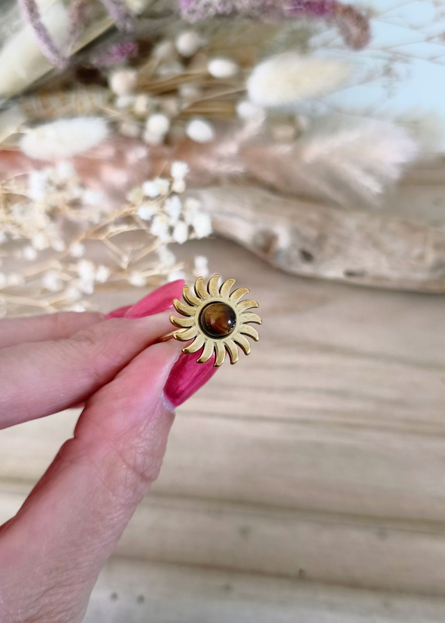 Bague Soleil Oeil de tigre