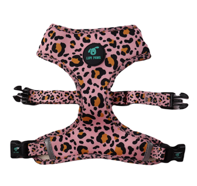 Leopawrd reversible harness