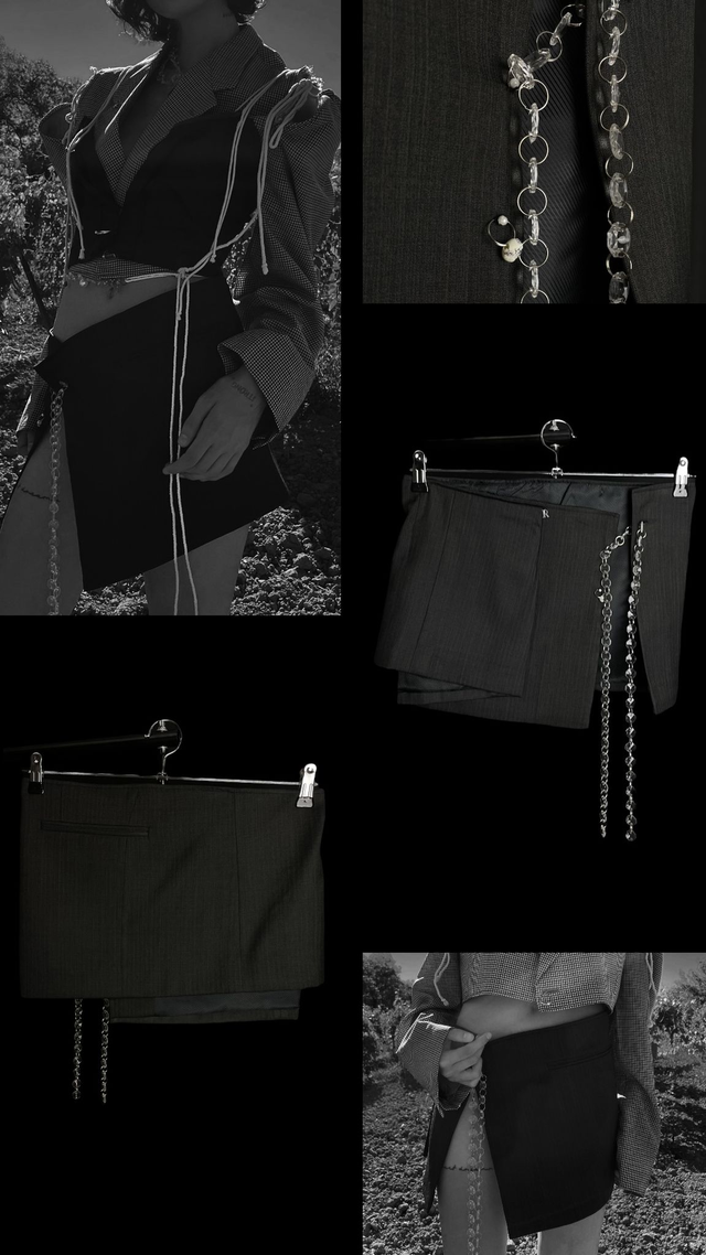 Jupe Upcycled - Paul(e) XS