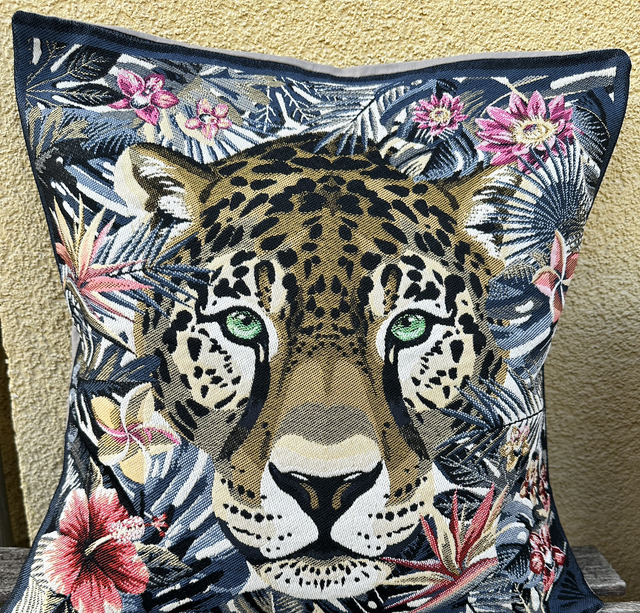 Fourre de coussin léopard 