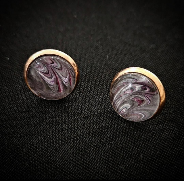 &quot;Amethyst Dream&quot; studs