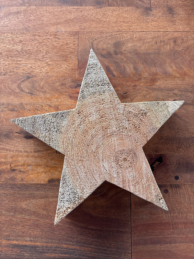 Ster (Grenen) (29cm x 6,5cm)