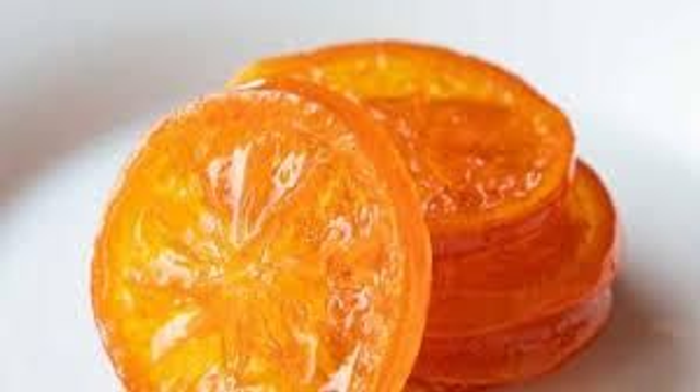 Oranges confites en tranches 100g