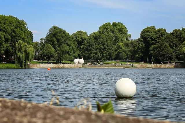Aaseekugel am Ufer