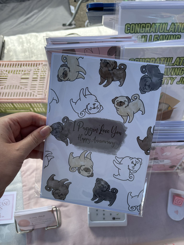 I Puggin' Love you, Happy Anniversary – Sweet & Loving Greeting Card