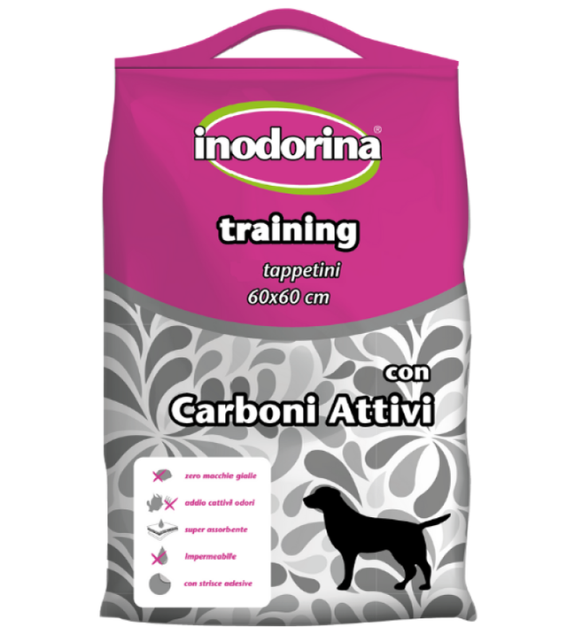 INODORINA TRAINING TAPPETINI IGIENICI  CARBONI ATTIVI 60x60 cm