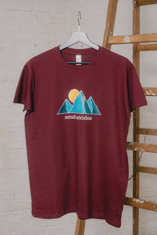Mountains Shirt (Burgundy)