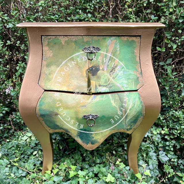 Fairy French bombe chest of drawers 