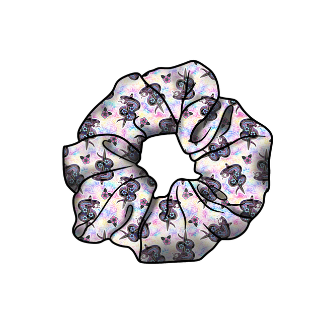 Dreamweaver 'Snake Tattoo' Hair Scrunchie