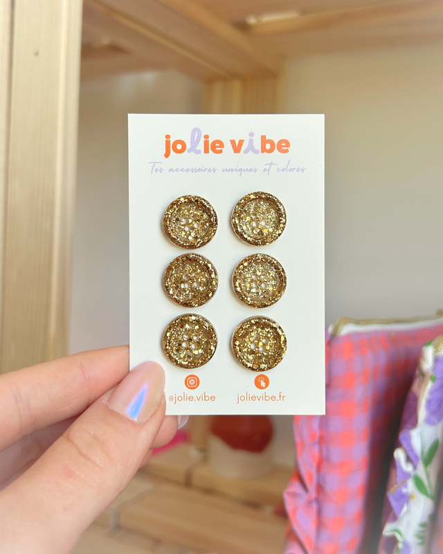 Petits boutons - doré