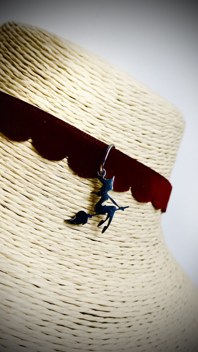 Ras-du-cou Sorcière argenté