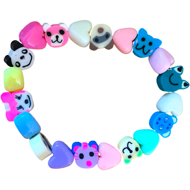Armband dieren en hartjes