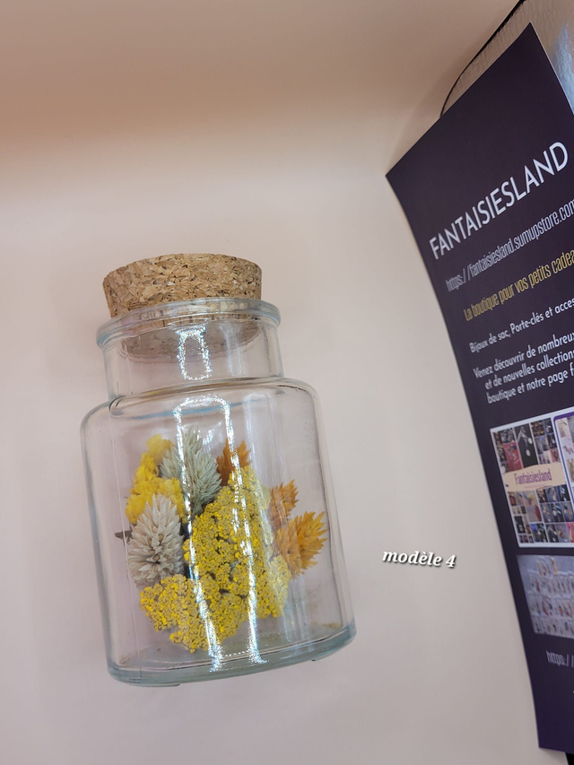 Flacon de Fleurs séchées mod4 - MEDIUM - marque POLHINE 