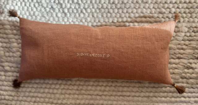 Coussin relaxant "Divine Morphée" aux fleurs de lavande (grand modèle 35cm/15cm)