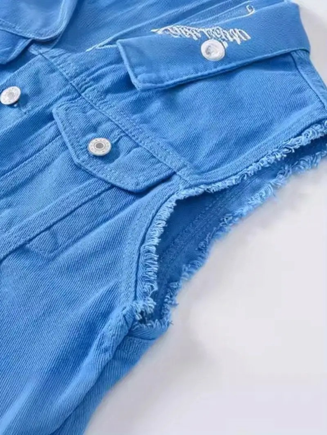 Men's Trendy Brand Slim-Fit Denim Vest 