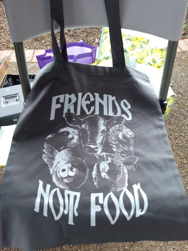 Friends Not Food Tote Bag