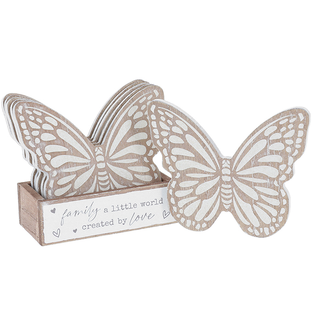 Positive Message Gift Coasters Family A Little World Created by Love 