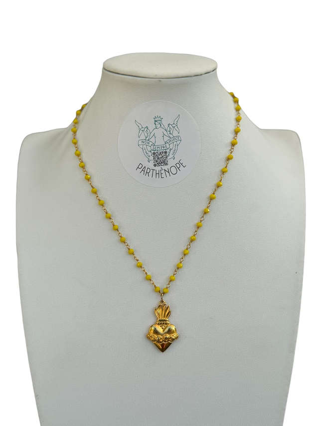 Cuore ex-voto con rose