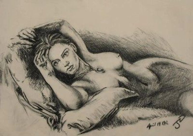 Dessin de Rose et du coeur de l'océan