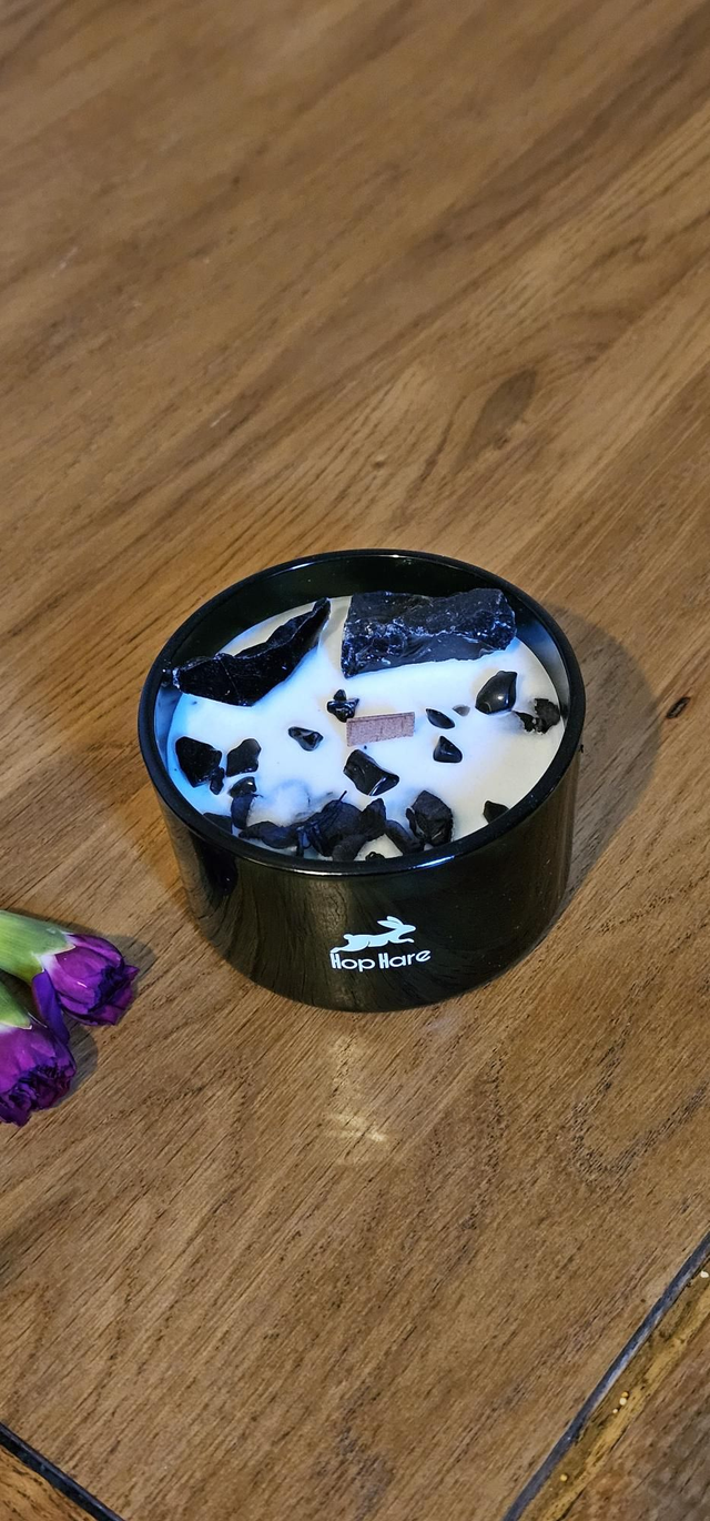 Hop Hare Crystal Magic Flower Candle - The Knight of Swords 