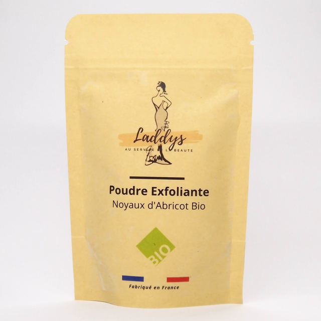 Poudre exfoliante - noyaux d&#039;abricot bio   