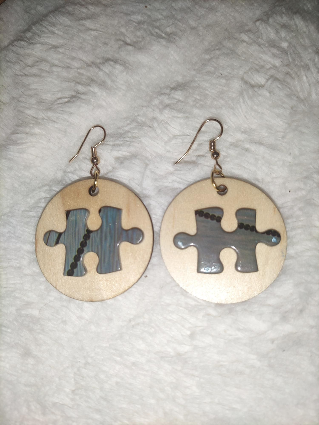 Boucles d'oreilles ''Puzzle''