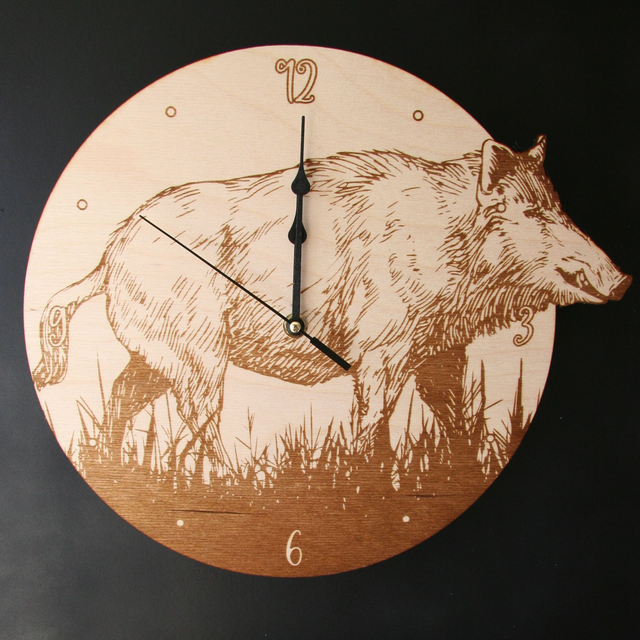 Horloge sanglier 